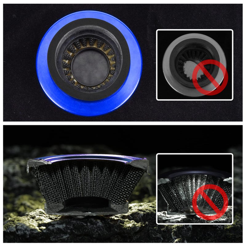 MTATCN 15mm Carburetor Upgrade Kit Air Filter Set Compatible with 2 Stroke 43cc 47cc 49cc Standup Gas Scooter ATV Quad Pocket Bike XG-550 BladeZ Moby X Blue - Image 3
